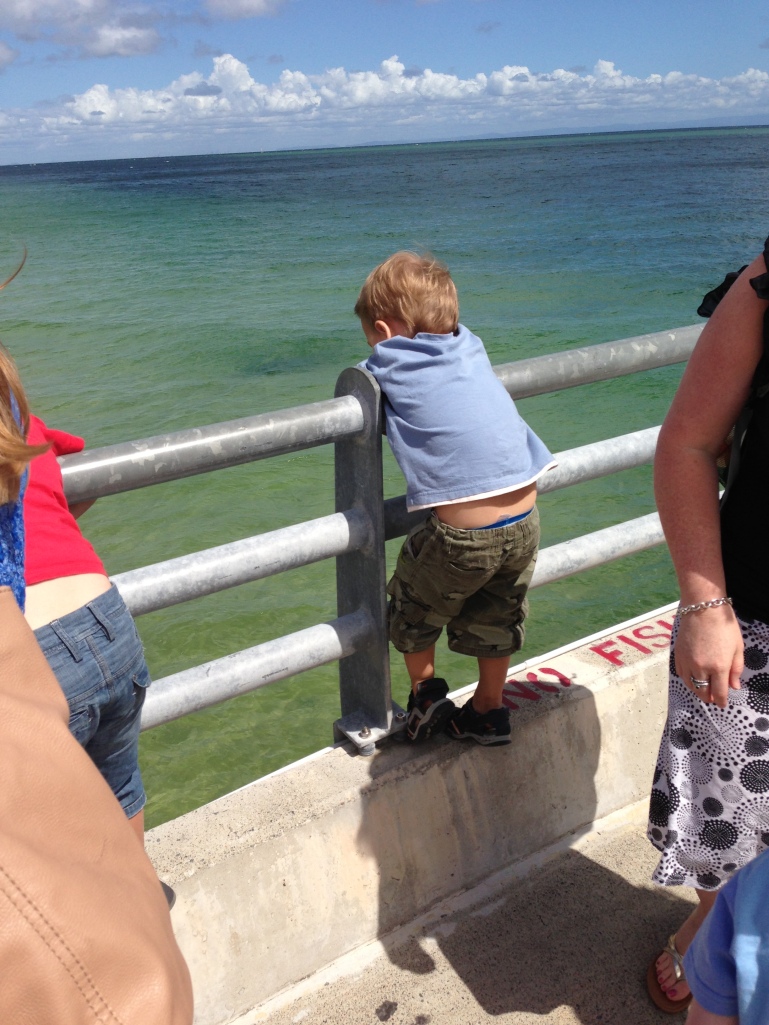 Watching fish at the jetty!